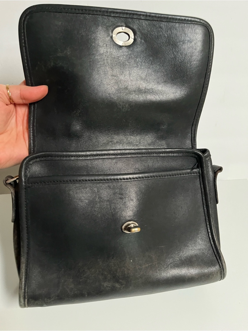 Coach Black Leather Top-Handle Briefcase - Picture 5 of 8